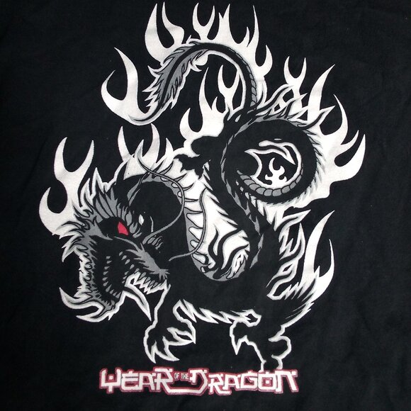 Vintage Y2K Year Of The Dragon Skater Long Sleeve T-Shirt - Picture 1 of 8
